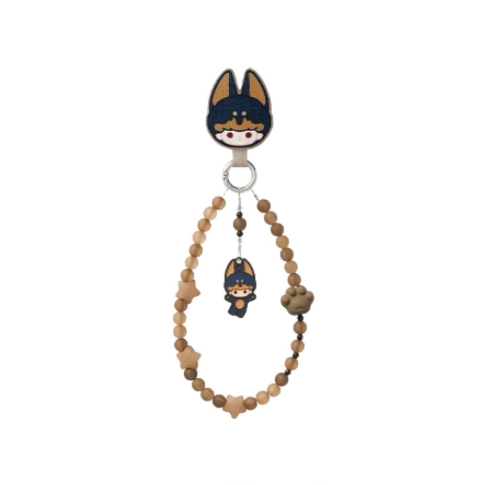 NWT Pop Bean Pajama Party Charm Keychain Series Confirmed Dimoo Doberman